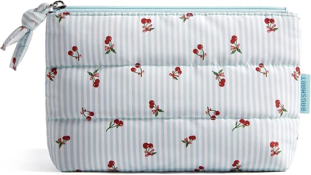 Thumbnail 6 de BAGSMART Small Makeup Bag (Nude Pink) — Puffy, Water-Resistant Travel Cosmetic Pouch