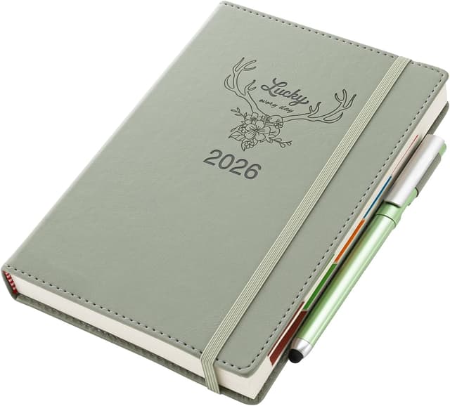 Detalle de Donfulfip 2026 Agenda A5 una pagina al giorno