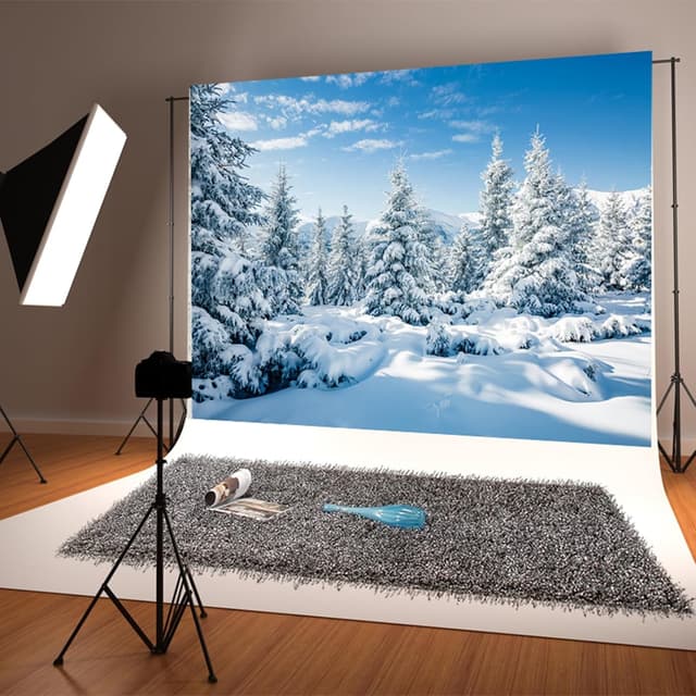 Thumbnail 2 de Aisnyho Winter Snowy Scenery Backdrop 7x5 ft