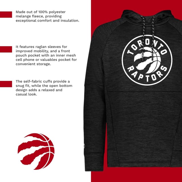 Detalle de Holloway NBA Poly Fleece Hoodie – Team Icon