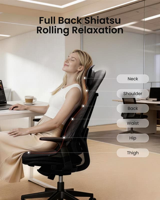 Detalle de RENPHO Back Massager with Heat for shiatsu