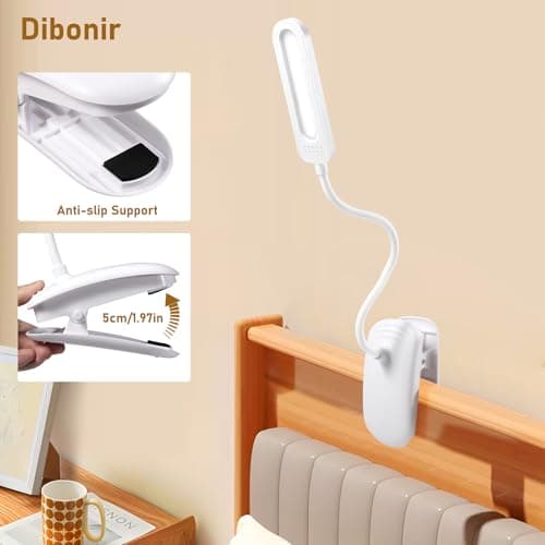 Thumbnail 3 de Diboniur Lampara Escritorio Pinza 3 modos