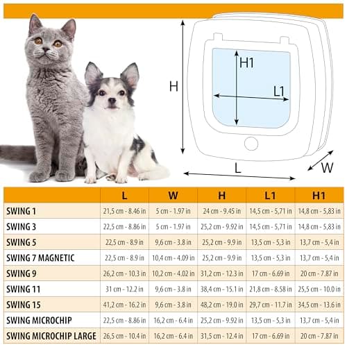 Thumbnail 5 de Ferplast Chatière pour chat chien, marron ⚙