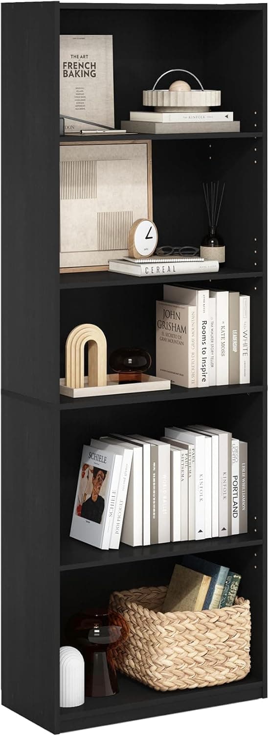 Detalle de Furinno Gehry Libreria 5 ripiani 71,4 in