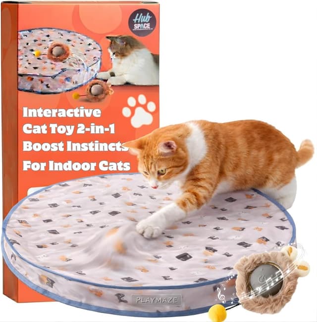 Detalle de Hubspace Interactive Cat Toys 2-in-1 play mat