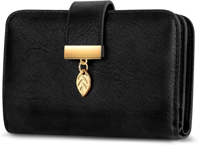 Detalle de Faneam Damen-Geldbörse aus Leder mit RFID-Schutz und 14 Kartenfächern