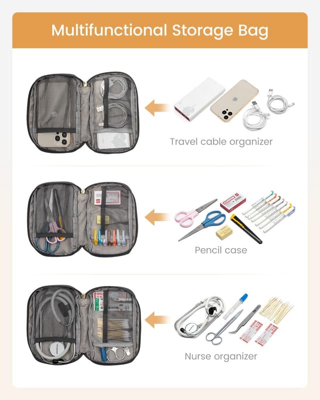 Detalle de LOVEVOOK Women’s Laptop Backpack (18-inch) with Electronics Organiser Bag, water-resistant rucksack for college, work and travel