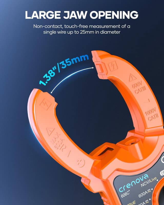 Detalle de Crenova Klemme Meter 600A TRMS