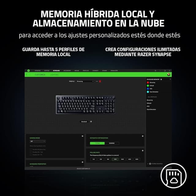 Thumbnail 5 de Razer Huntsman V2 Tenkeyless Teclado óptico TKL ⌨