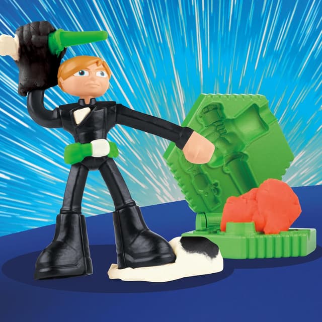 Detalle de Play-Doh Star Wars Galaktische Knet-Abenteuer Action-Figurenset (10 cm) – Squish & Slice Lightsabers