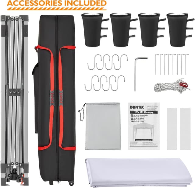 Detalle de BONTEC Gazebo 3x3 pieghevole impermeabile