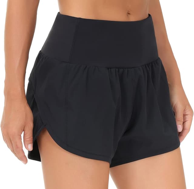 Detalle 2 de THE GYM PEOPLE High Waisted Running Shorts