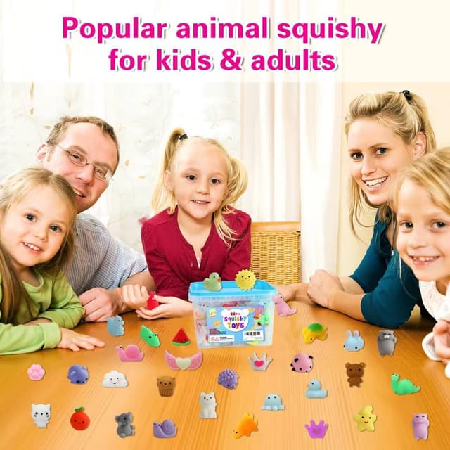 Thumbnail 1 de Kawaii Mochi Squishies 80pcs Party Favors