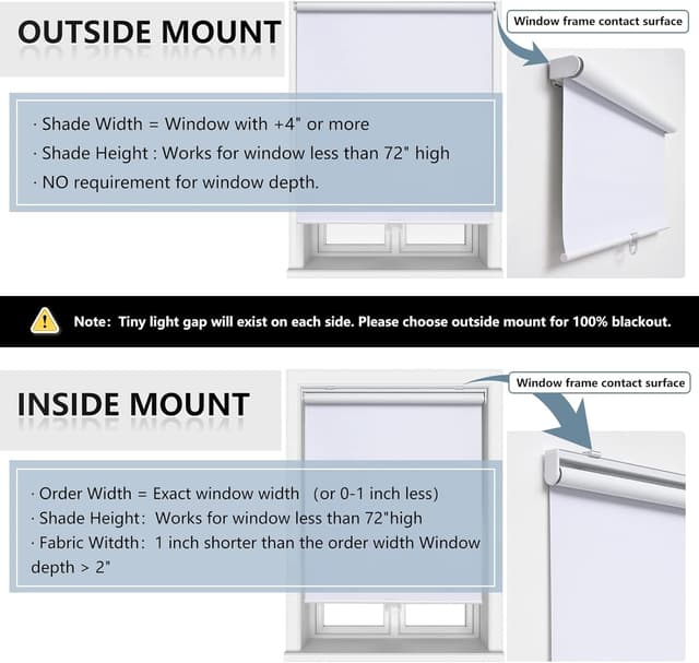 Thumbnail 5 de AOSKY Cordless Roller Shade 34" x 72" 🪟