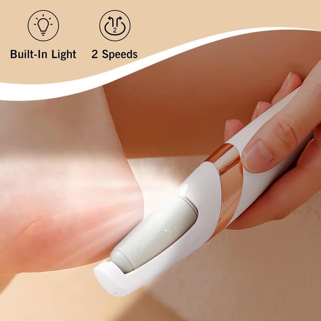 Detalle 2 de UQQU Electric Foot File 4‑in‑1 rechargeable foot file 🦶
