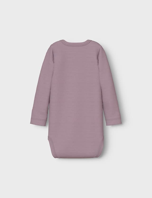 Detalle 2 de NAME IT Nbfbody 3P Ls Barely Pink Bow Noos – Lot de 3 bodys à manches longues