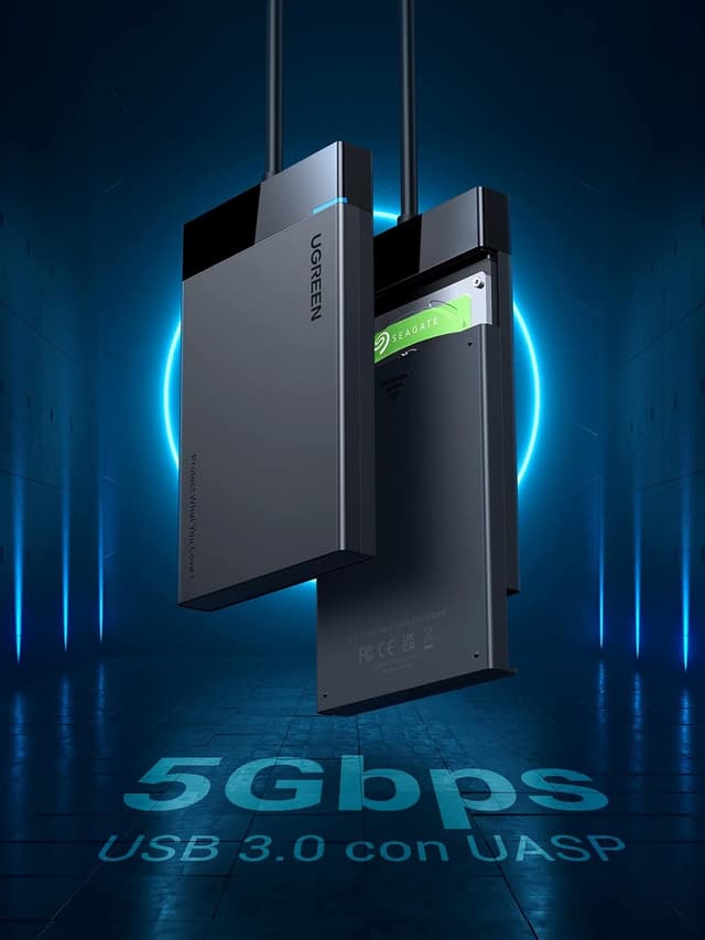 Thumbnail 1 de UGREEN Carcasa Disco Duro 2,5" SATA con USB 3.0 🚀