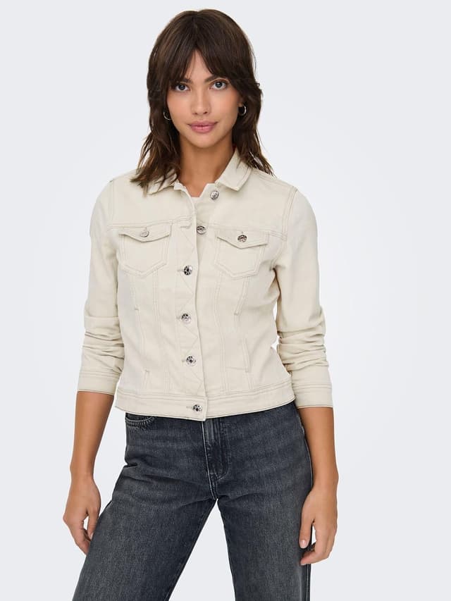 Detalle de ONLY Female Jeansjacke ONLWONDER Jeansjacke (Langarm) für einen lässigen Denim-Look