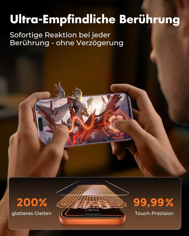 Detalle 1 de UNBREAKcable iPhone 17 Pro Schutzfolie 0,33 mm