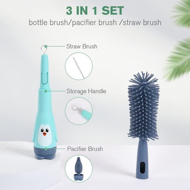 Detalle de Vicloon Baby Bottle Brush 3-in-1 cleaning