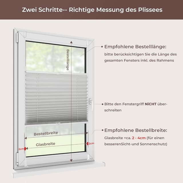 Thumbnail 5 de Allesin Plissee Klemmfix 70x210 cm 🪟