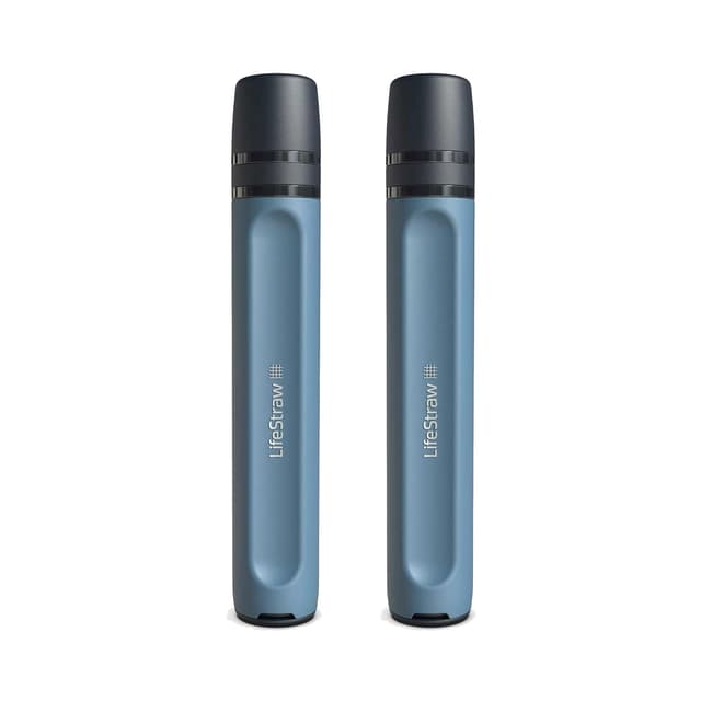 Detalle de LifeStraw Peak Series Personal Water Filter Straw (BPA-Free) for Emergency & Ultralight Hydration, Dark Mountain Gray