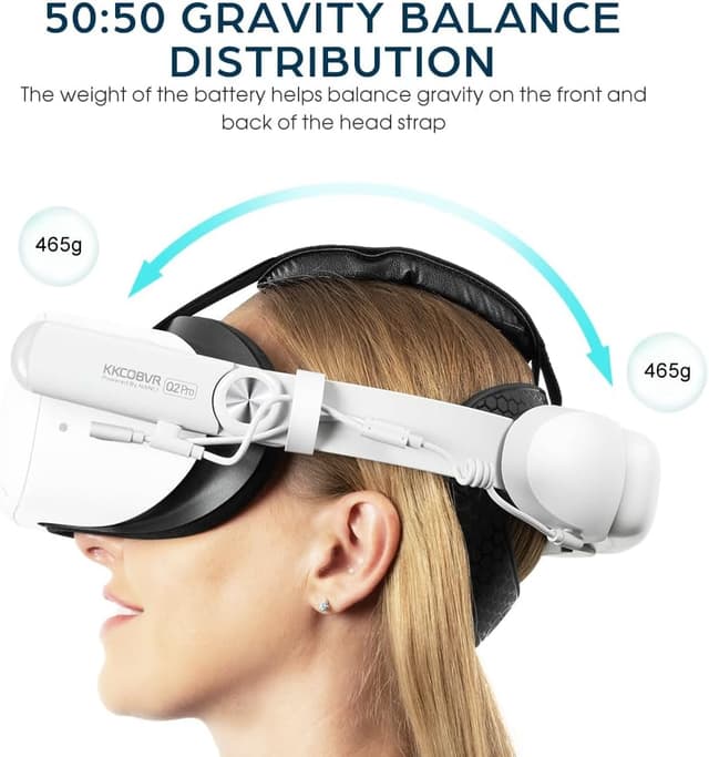Thumbnail 6 de kkcobvr KKCOBVR IR Battery Elite Head Strap with 10000mAh Power Pack for Meta/Oculus Quest 2