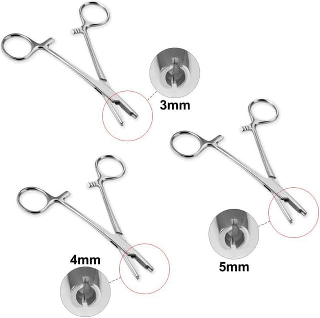 Detalle de AceFun 3mm, 4mm and 5mm piercing pliers for ball jewellery