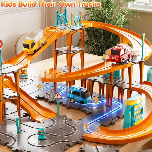 Thumbnail 4 de KIZONLY Puzzle Racer 4-Tier Car Track Set