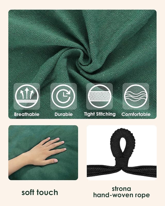 Detalle 1 de Highwild Hammock Chair Hanging Rope Swing 500 lbs