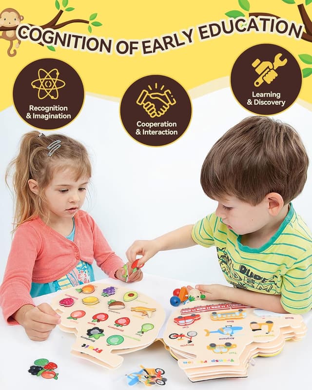 Thumbnail 4 de Heypappy Busy Board 12 in 1 Montessori