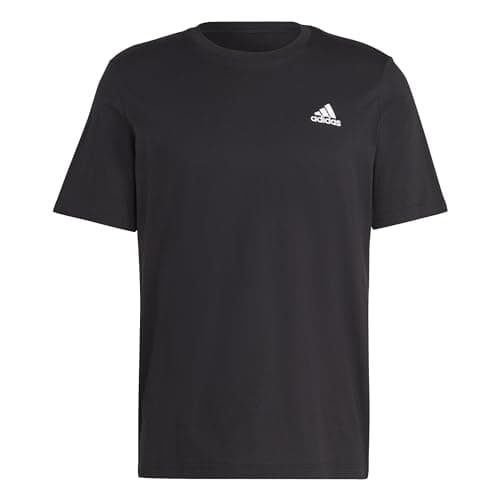 Detalle 2 de adidas Essentials Tee L negro – logo bordado