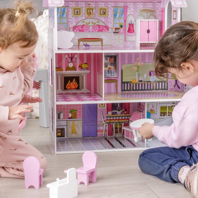 Detalle de Baroni Toys Casa delle Bambole 70x60x24 cm 🏠