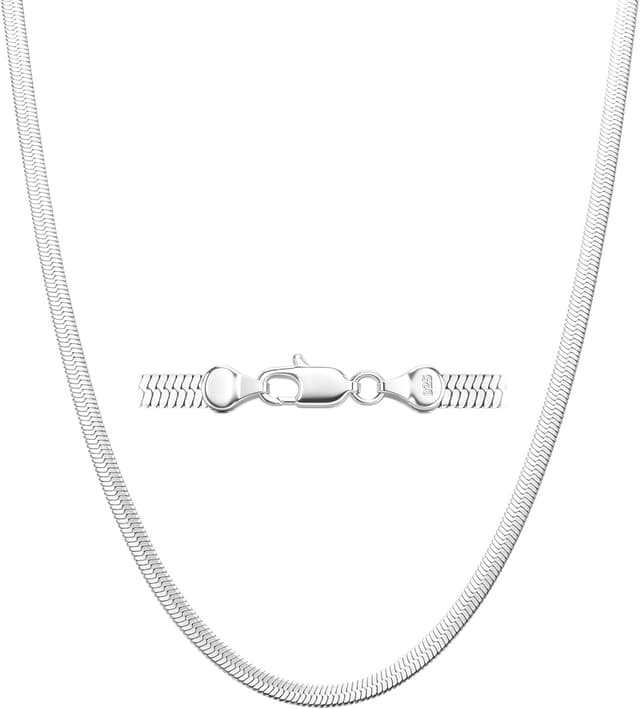 Detalle de Kraven Feine 925 Silber Halskette 40 cm
