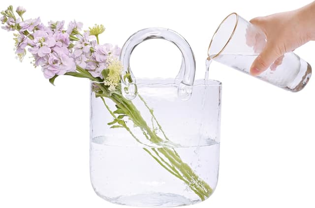 Thumbnail 1 de Yorkmills Glass Purse Vase 11.4in