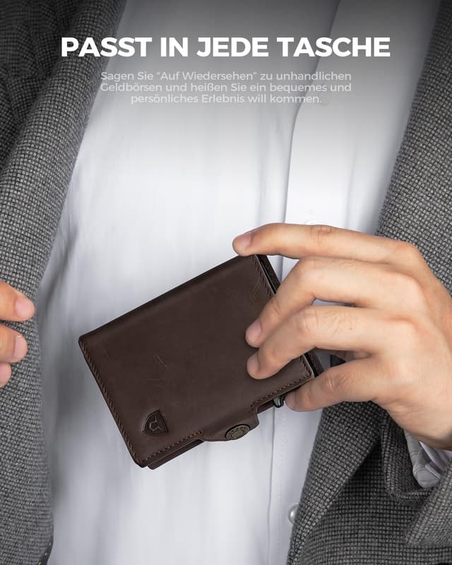 Thumbnail 6 de LORZOR Slim Wallet mit Münzfach