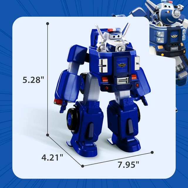 Thumbnail 5 de Super Wings Trasformabile Aereo Blu 18 cm