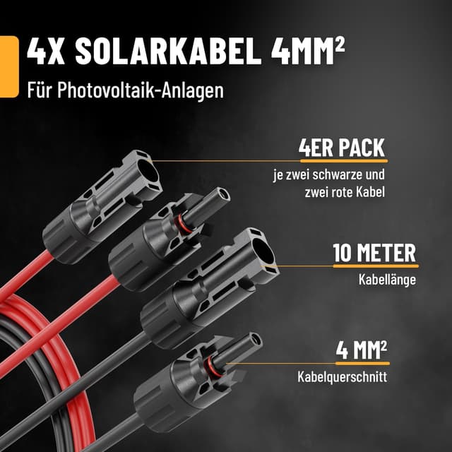 Detalle de ABSINA PV Solarkabel H1Z2Z2-K 4 mm²