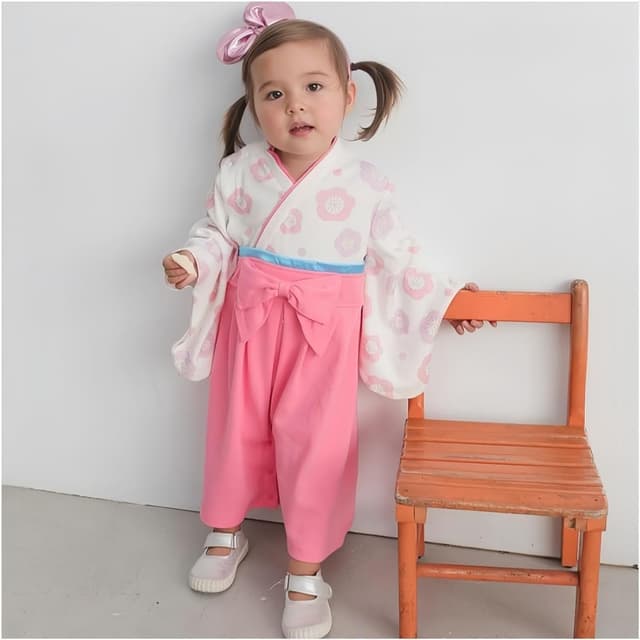 Detalle de KRUIHAN Pagliaccetto kimono per bambino in cotone (9-36 mesi) con 2 paia di calzini