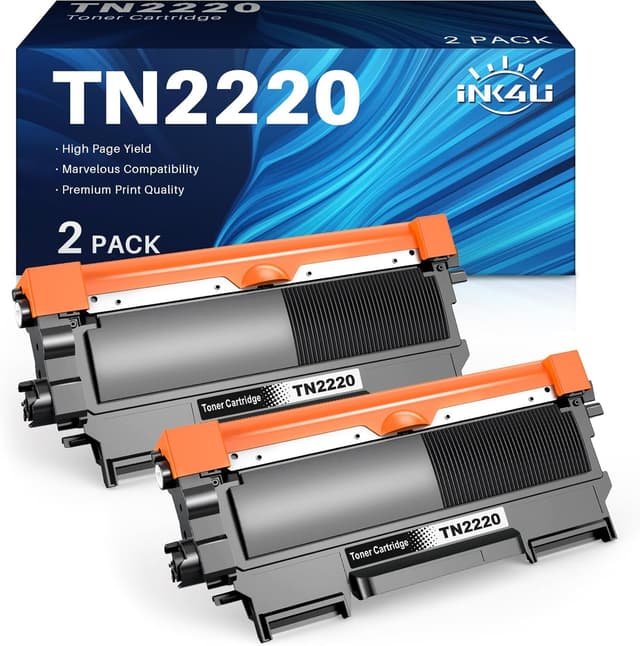 Detalle de INK4U TN2220 Toner (TN-2220/TN-2010) kompatibel für Brother – 2x Schwarz