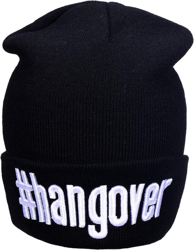 Detalle 2 de Bonnet Beanie d’hiver noir DonDon femme avec statement