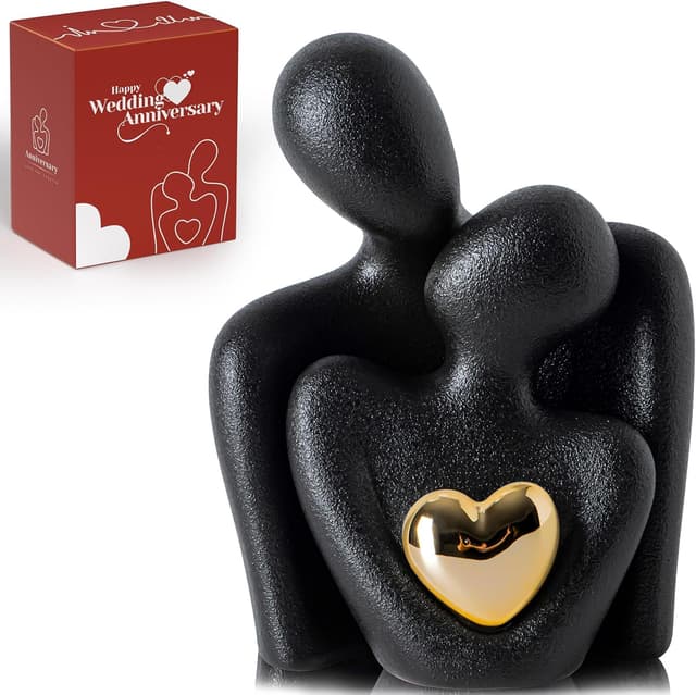 Thumbnail 6 de LCCCK Mini Keramik Paarfigur mit Herz 8 cm