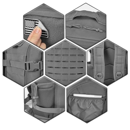 Thumbnail 5 de QT&QY Mochila táctica 25L