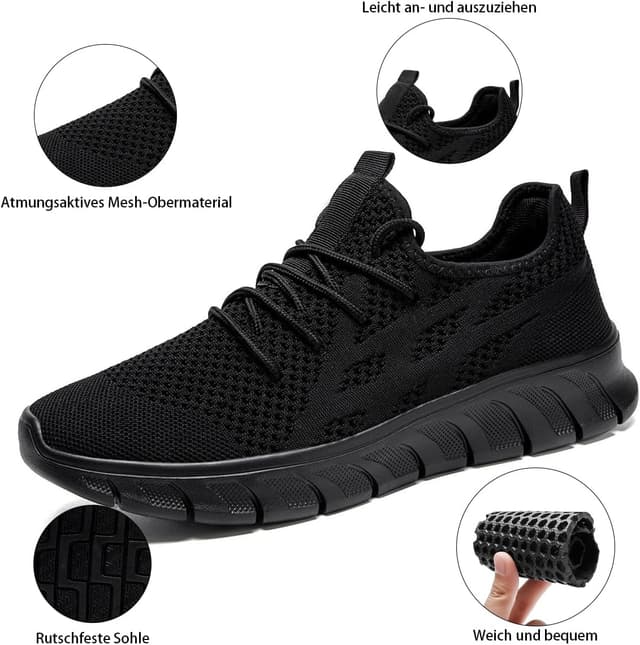Detalle de Sneakers VGPSFN da uomo per corsa, camminata e palestra: traspiranti e leggere