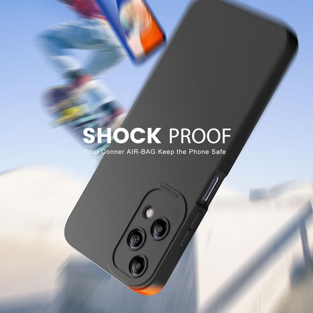 Detalle de Tenphone coque en silicone souple pour Honor 200 Lite 5G (noir) – étui antichoc avec protection caméra