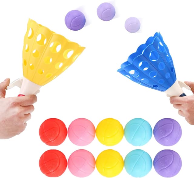 Imagen de Lbsel Niños Juego de Lanzamiento con 2 cestas y 10 pelotas 1,3 en OfertitasTOP