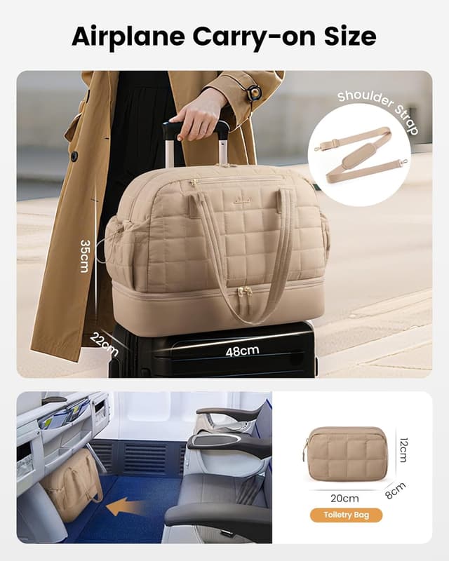Detalle 2 de LOVEVOOK Travel Bag Carry On 35L