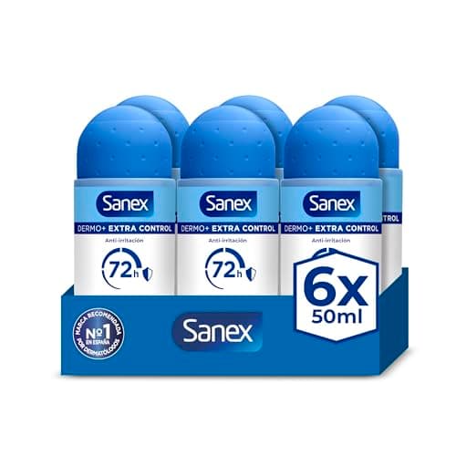 Imagen de Sanex Dermo+ Extra Control Roll‑On 6×50 ml 🧴 en OfertitasTOP