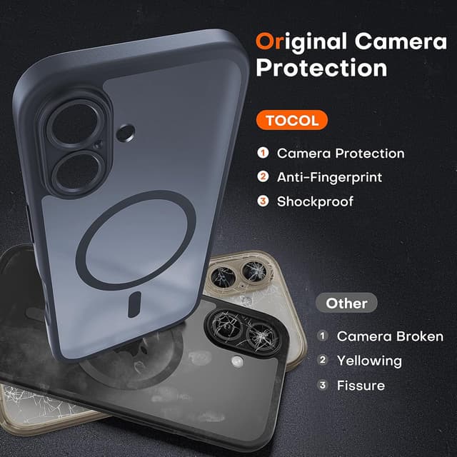 Thumbnail 4 de TOCOL Magnetic iPhone 16 Case 6.1-Inch