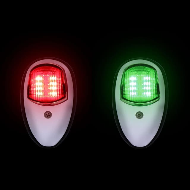 Detalle 2 de Luci di navigazione barca 12V LED rosso verde